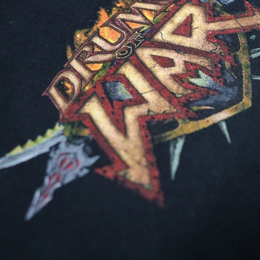 Gildan World of Warcraft TCG Shirt XL Black Drums of War‎ Video Game Promo Tee